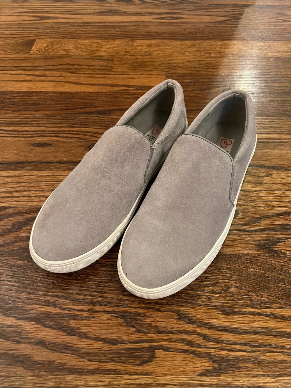 Blondo Gray Suede Slip-On Loafers